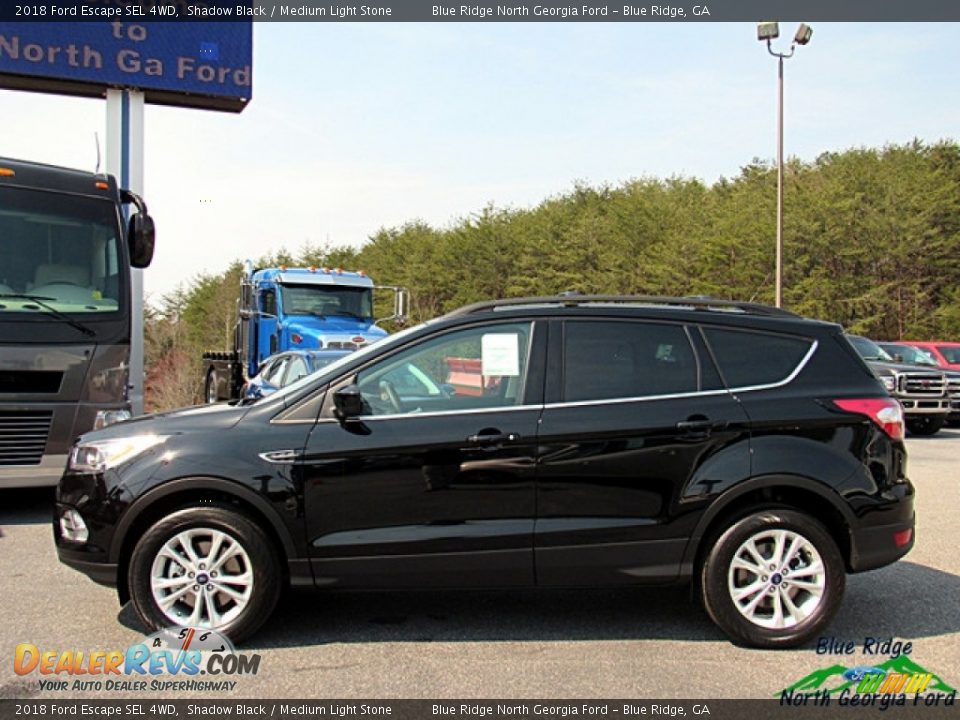 2018 Ford Escape SEL 4WD Shadow Black / Medium Light Stone Photo #2