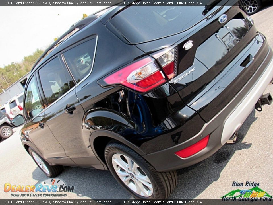 2018 Ford Escape SEL 4WD Shadow Black / Medium Light Stone Photo #32