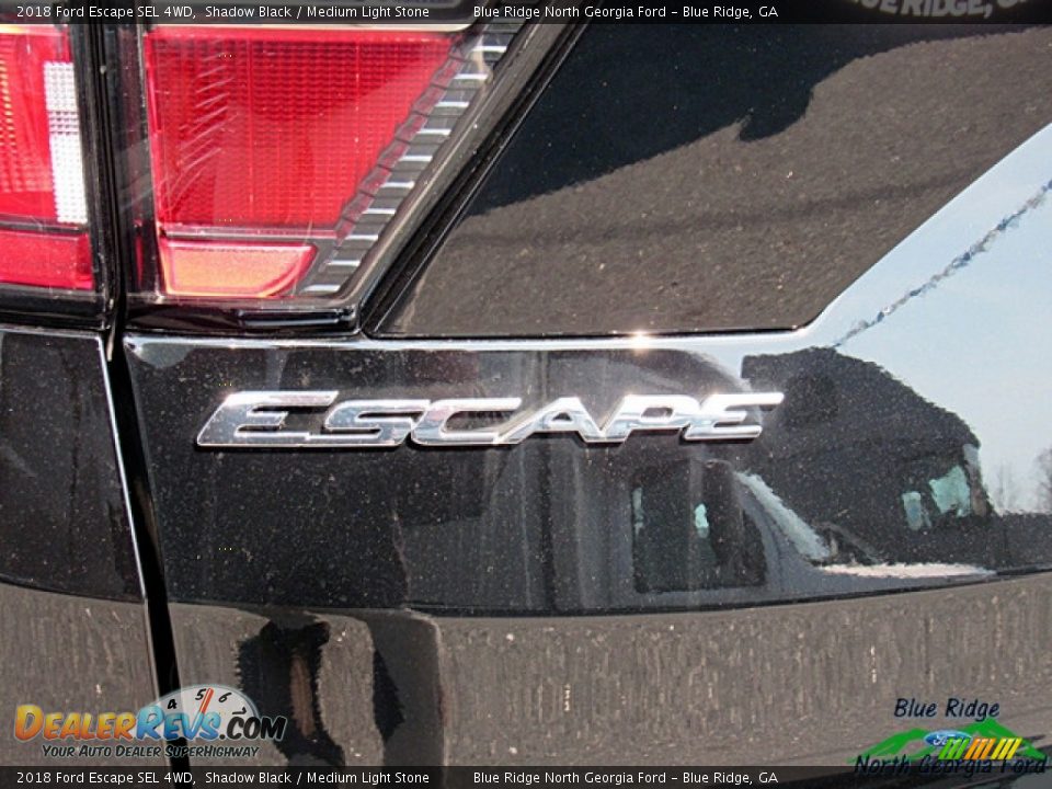 2018 Ford Escape SEL 4WD Shadow Black / Medium Light Stone Photo #33