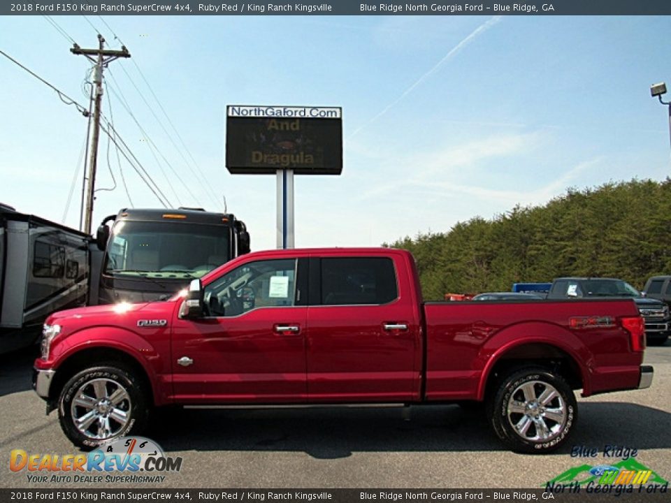 2018 Ford F150 King Ranch SuperCrew 4x4 Ruby Red / King Ranch Kingsville Photo #2