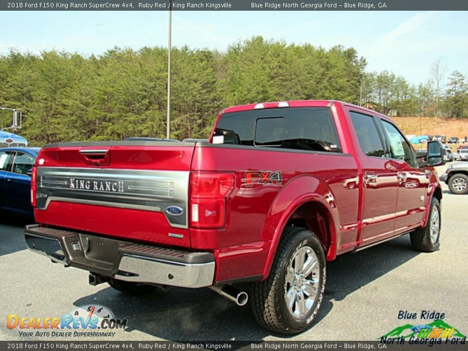 2018 Ford F150 King Ranch SuperCrew 4x4 Ruby Red / King Ranch Kingsville Photo #5