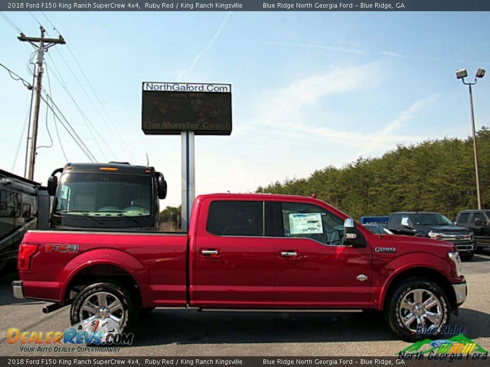 2018 Ford F150 King Ranch SuperCrew 4x4 Ruby Red / King Ranch Kingsville Photo #6
