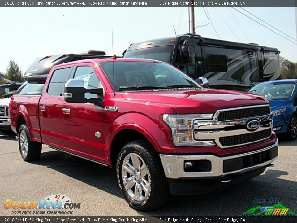 2018 Ford F150 King Ranch SuperCrew 4x4 Ruby Red / King Ranch Kingsville Photo #7