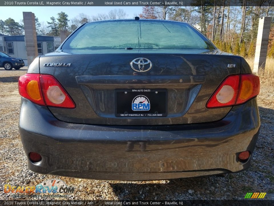2010 Toyota Corolla LE Magnetic Gray Metallic / Ash Photo #4