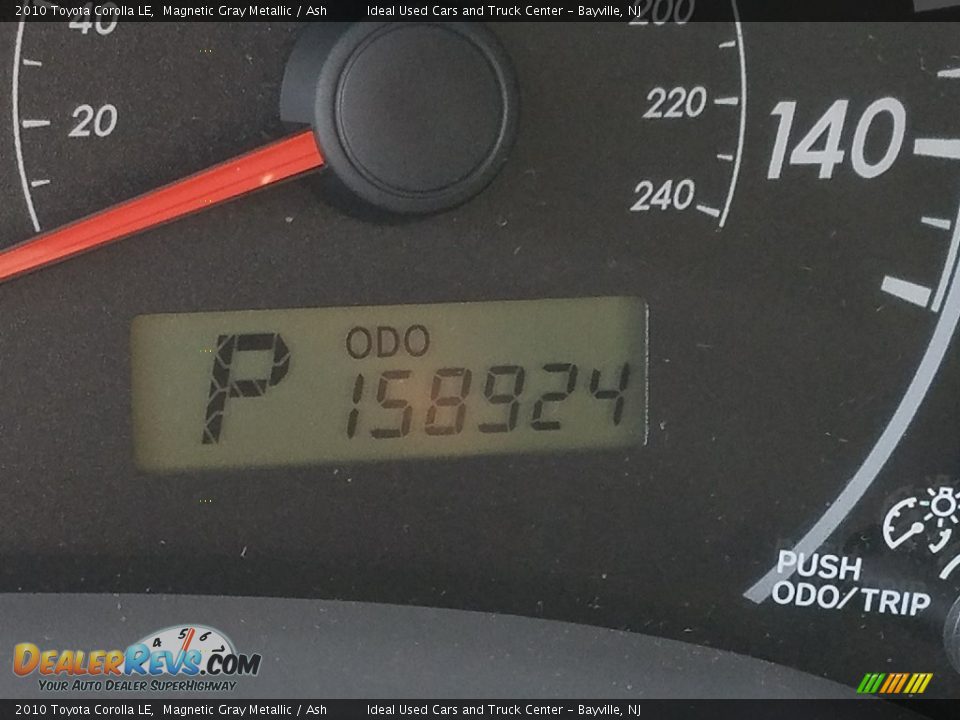 2010 Toyota Corolla LE Magnetic Gray Metallic / Ash Photo #15