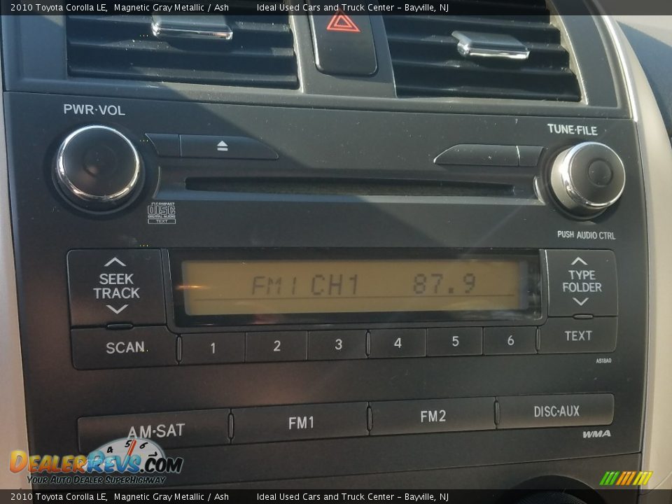 2010 Toyota Corolla LE Magnetic Gray Metallic / Ash Photo #16