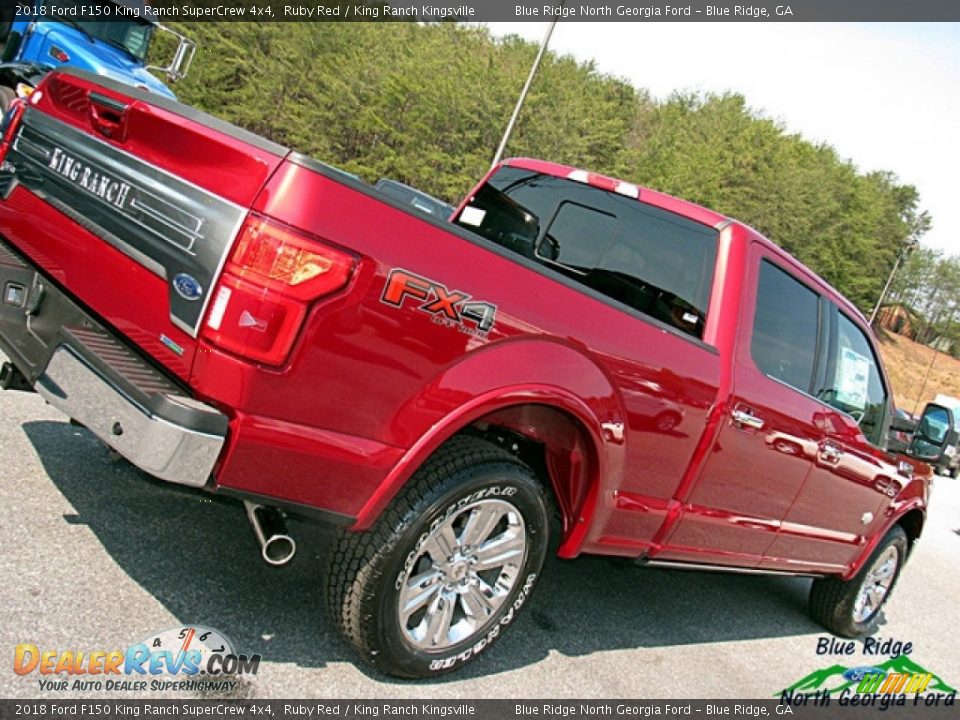 2018 Ford F150 King Ranch SuperCrew 4x4 Ruby Red / King Ranch Kingsville Photo #35