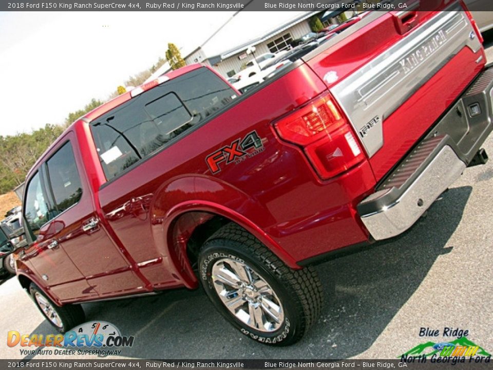 2018 Ford F150 King Ranch SuperCrew 4x4 Ruby Red / King Ranch Kingsville Photo #36