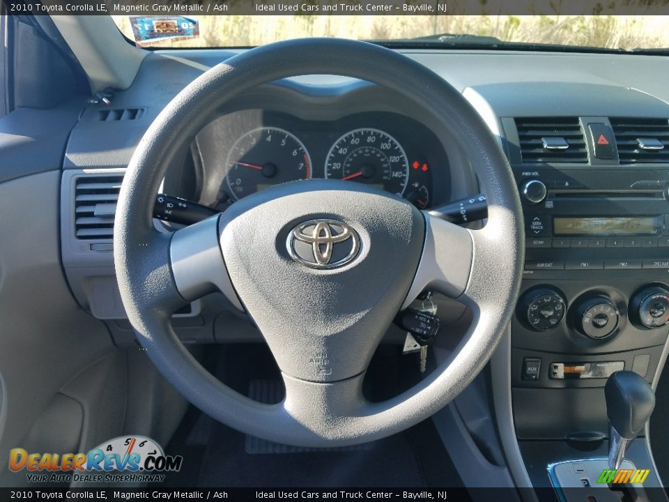 2010 Toyota Corolla LE Magnetic Gray Metallic / Ash Photo #18