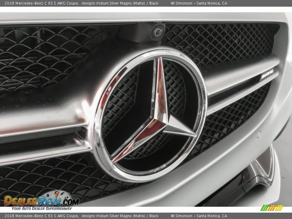 2018 Mercedes-Benz C 63 S AMG Coupe designo Iridium Silver Magno (Matte) / Black Photo #33