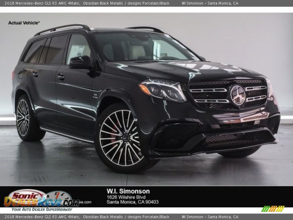 2018 Mercedes-Benz GLS 63 AMG 4Matic Obsidian Black Metallic / designo Porcelain/Black Photo #1