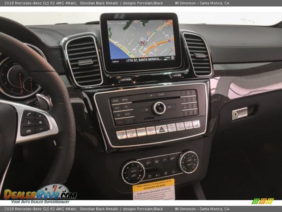 2018 Mercedes-Benz GLS 63 AMG 4Matic Obsidian Black Metallic / designo Porcelain/Black Photo #5