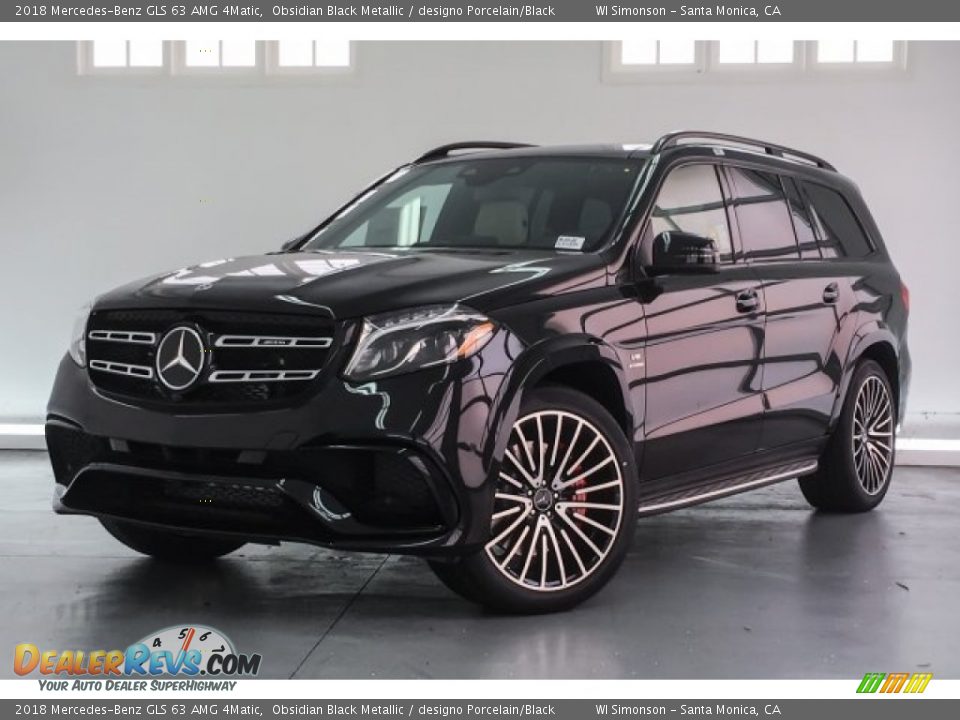 2018 Mercedes-Benz GLS 63 AMG 4Matic Obsidian Black Metallic / designo Porcelain/Black Photo #13