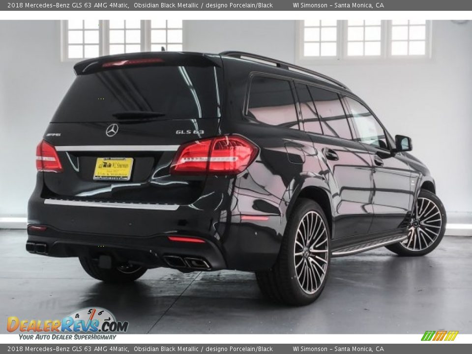 2018 Mercedes-Benz GLS 63 AMG 4Matic Obsidian Black Metallic / designo Porcelain/Black Photo #16