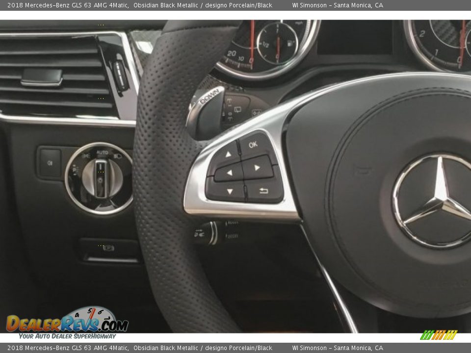 2018 Mercedes-Benz GLS 63 AMG 4Matic Obsidian Black Metallic / designo Porcelain/Black Photo #18