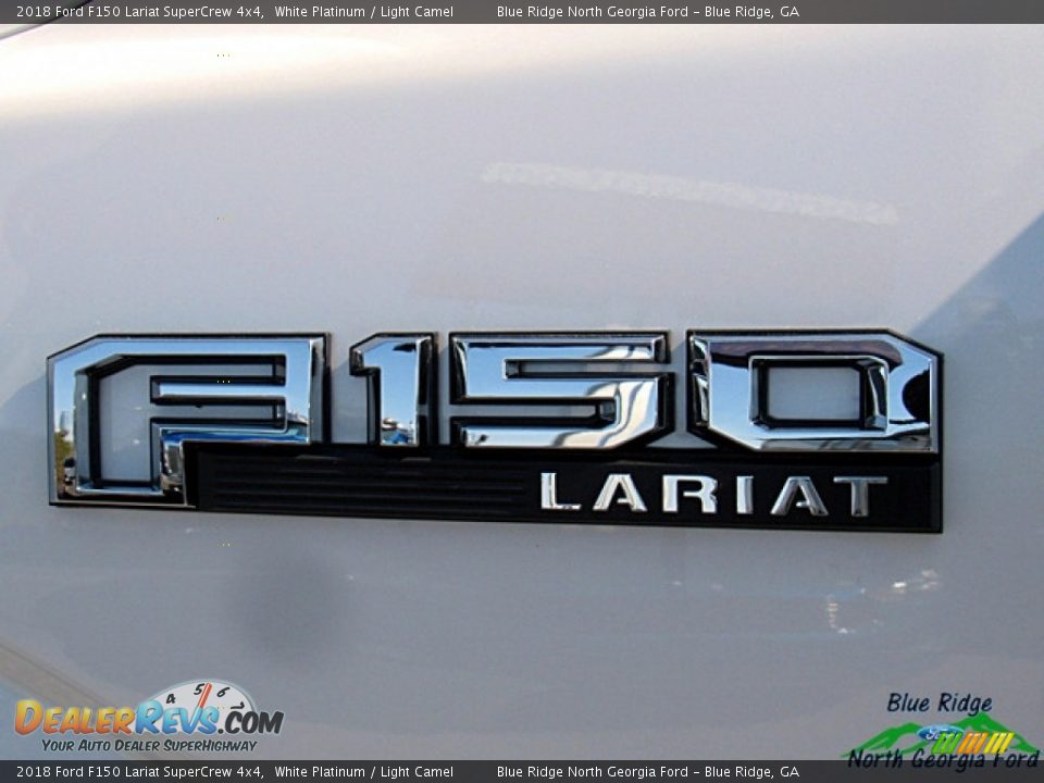 2018 Ford F150 Lariat SuperCrew 4x4 White Platinum / Light Camel Photo #35