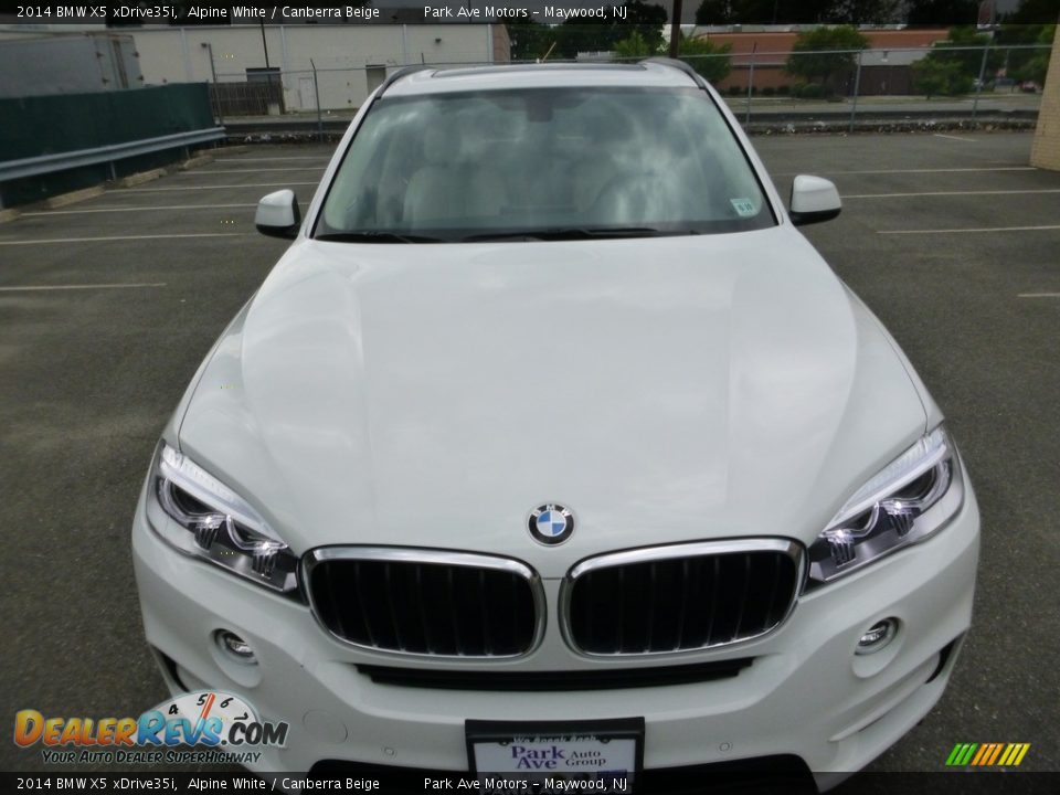 2014 BMW X5 xDrive35i Alpine White / Canberra Beige Photo #8