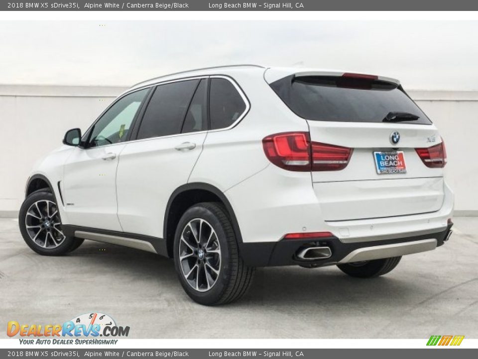 2018 BMW X5 sDrive35i Alpine White / Canberra Beige/Black Photo #3