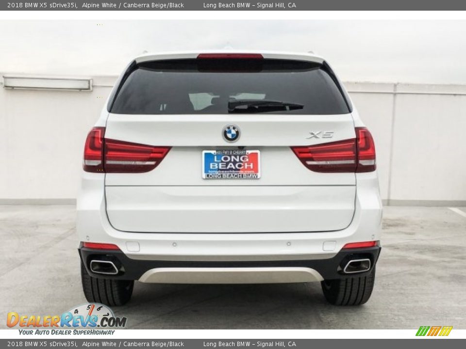 2018 BMW X5 sDrive35i Alpine White / Canberra Beige/Black Photo #4