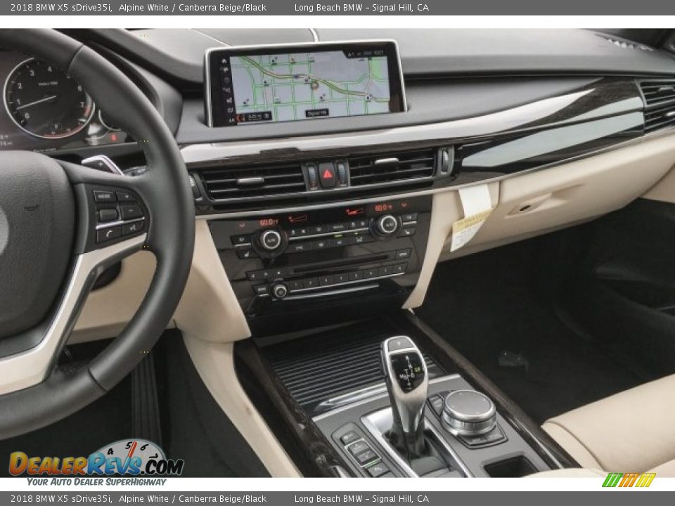 2018 BMW X5 sDrive35i Alpine White / Canberra Beige/Black Photo #6