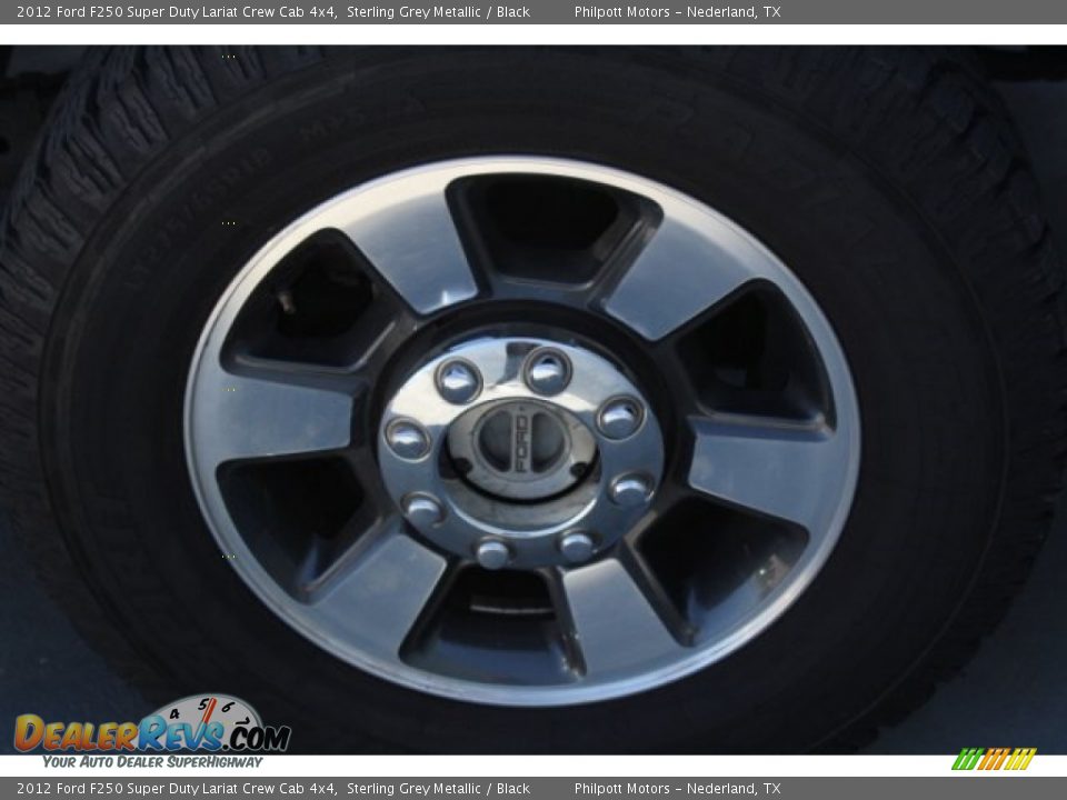 2012 Ford F250 Super Duty Lariat Crew Cab 4x4 Sterling Grey Metallic / Black Photo #12