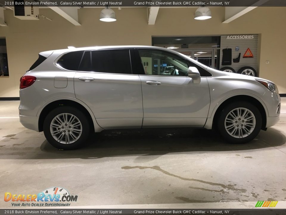 2018 Buick Envision Preferred Galaxy Silver Metallic / Light Neutral Photo #7