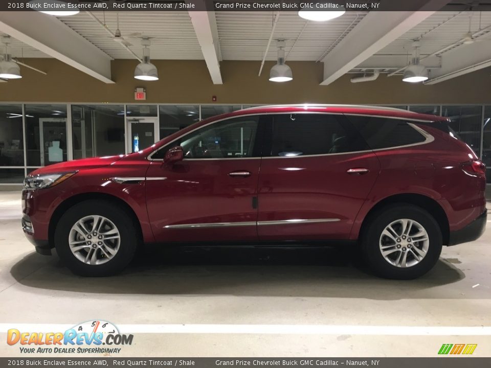 2018 Buick Enclave Essence AWD Red Quartz Tintcoat / Shale Photo #3