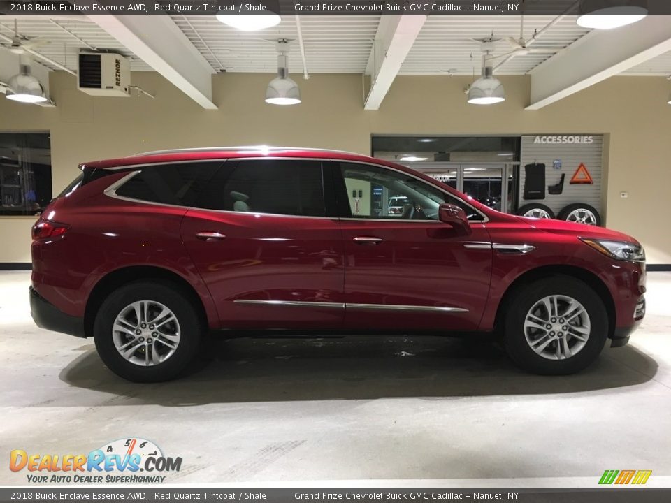2018 Buick Enclave Essence AWD Red Quartz Tintcoat / Shale Photo #7