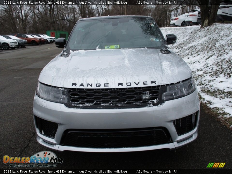 2018 Land Rover Range Rover Sport HSE Dynamic Indus Silver Metallic / Ebony/Eclipse Photo #8