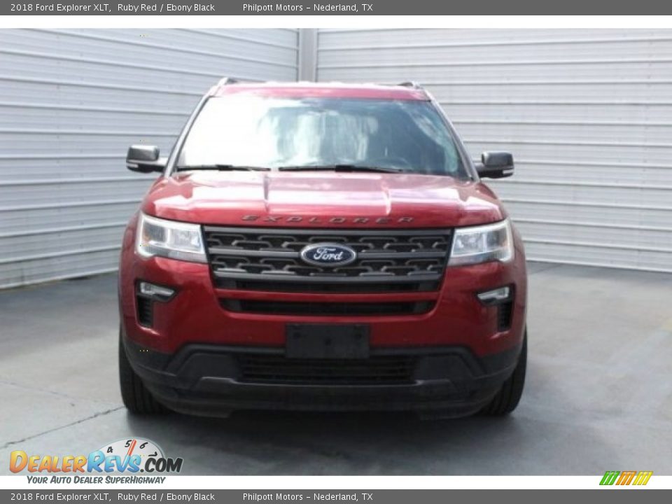 2018 Ford Explorer XLT Ruby Red / Ebony Black Photo #2