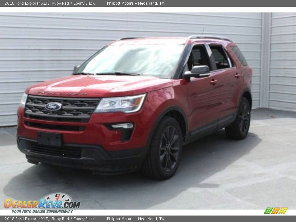 2018 Ford Explorer XLT Ruby Red / Ebony Black Photo #3