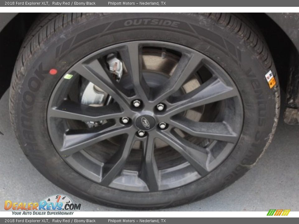 2018 Ford Explorer XLT Ruby Red / Ebony Black Photo #4