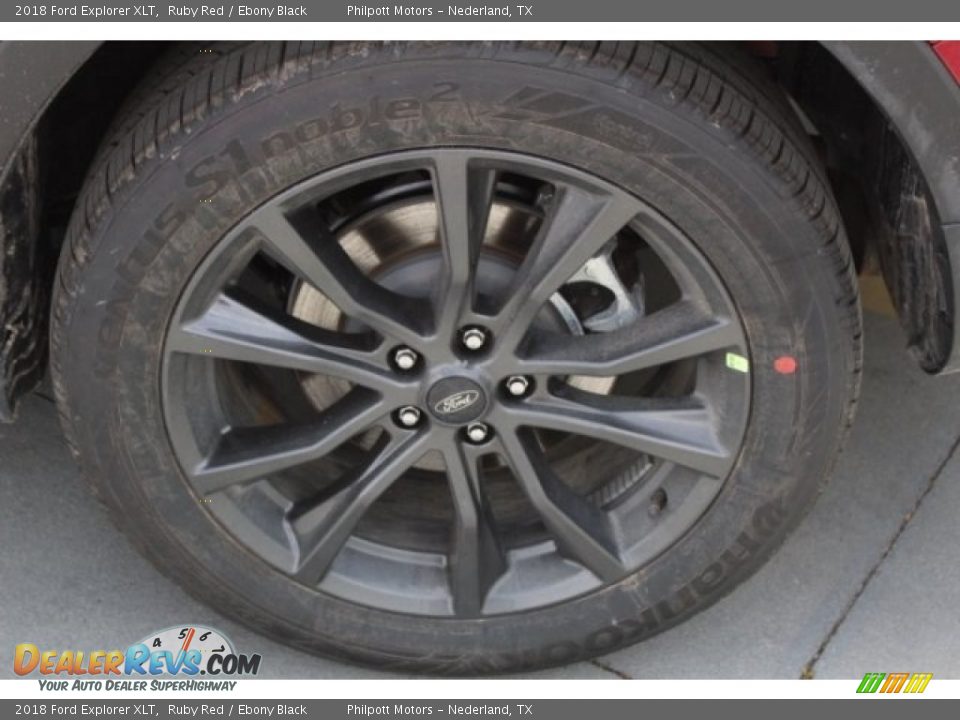 2018 Ford Explorer XLT Ruby Red / Ebony Black Photo #5