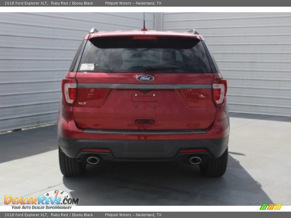 2018 Ford Explorer XLT Ruby Red / Ebony Black Photo #7