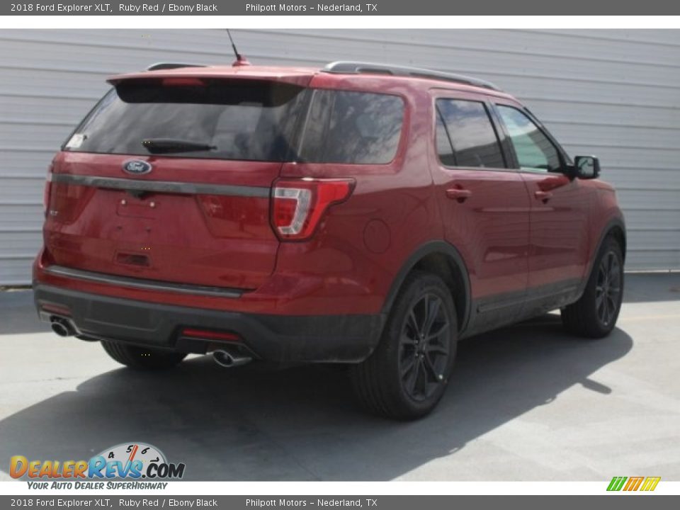 2018 Ford Explorer XLT Ruby Red / Ebony Black Photo #8
