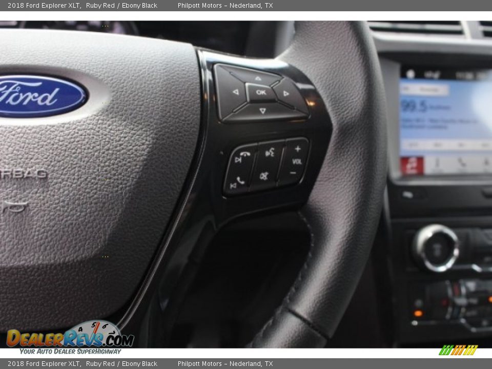 2018 Ford Explorer XLT Ruby Red / Ebony Black Photo #19