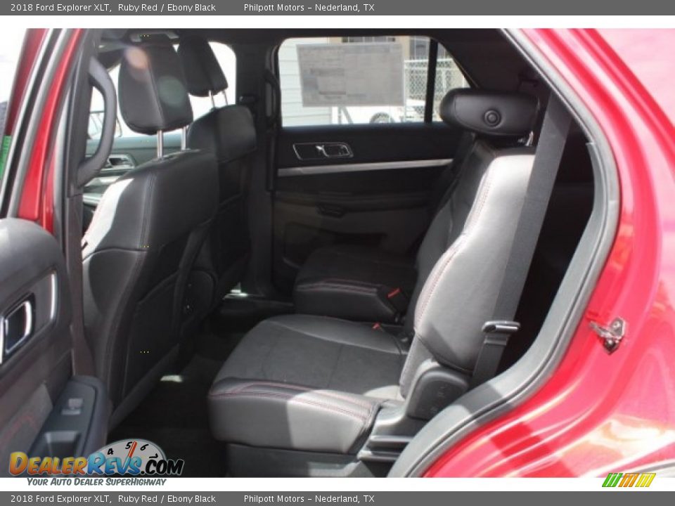 2018 Ford Explorer XLT Ruby Red / Ebony Black Photo #23