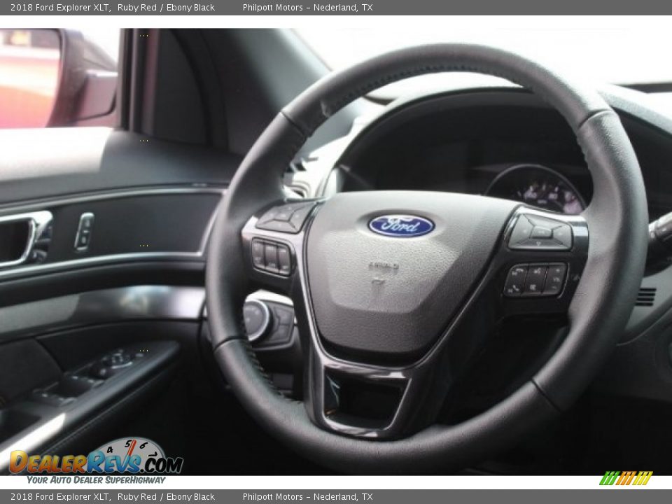 2018 Ford Explorer XLT Ruby Red / Ebony Black Photo #25