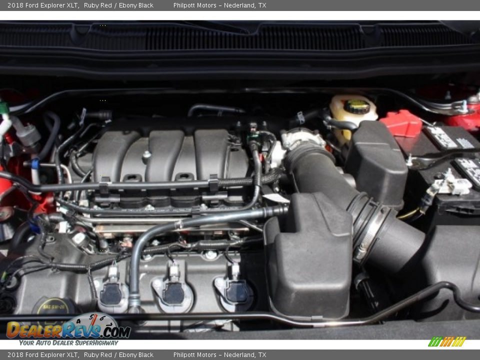 2018 Ford Explorer XLT Ruby Red / Ebony Black Photo #33