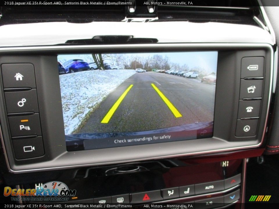 2018 Jaguar XE 35t R-Sport AWD Santorini Black Metallic / Ebony/Pimento Photo #18