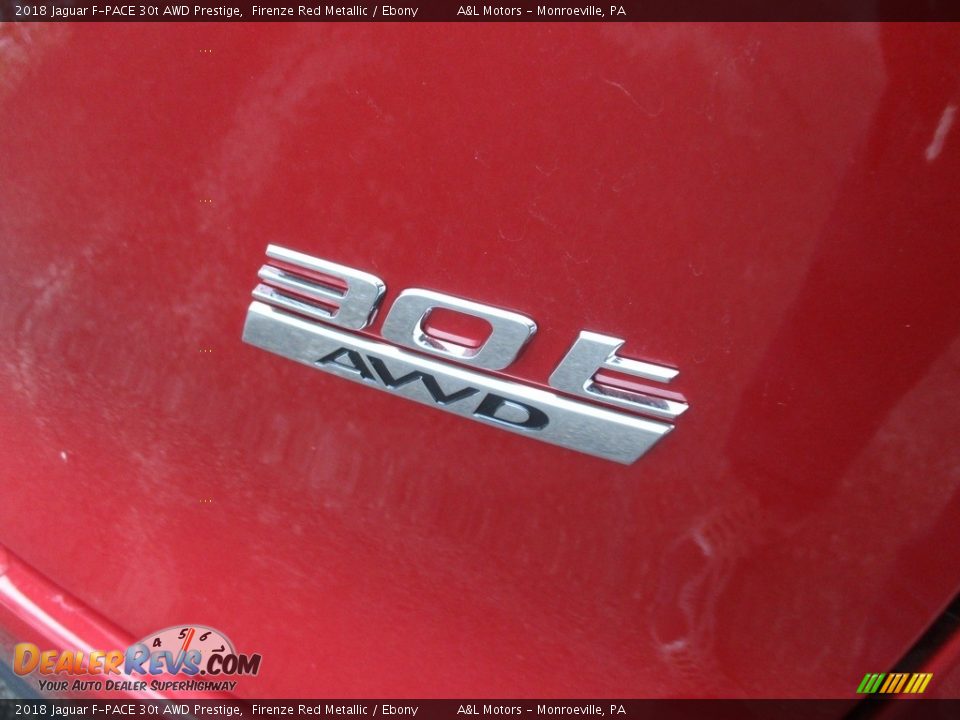 2018 Jaguar F-PACE 30t AWD Prestige Firenze Red Metallic / Ebony Photo #4