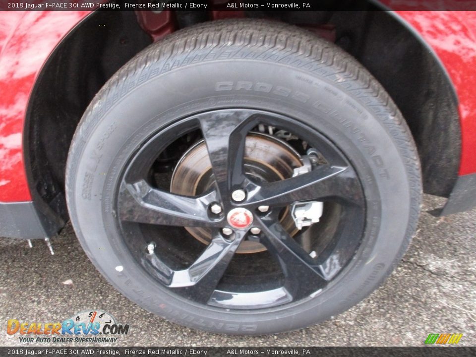 2018 Jaguar F-PACE 30t AWD Prestige Firenze Red Metallic / Ebony Photo #7