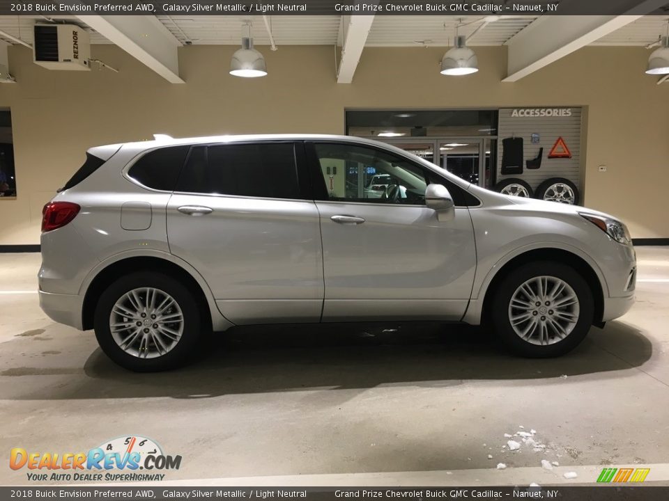 2018 Buick Envision Preferred AWD Galaxy Silver Metallic / Light Neutral Photo #7