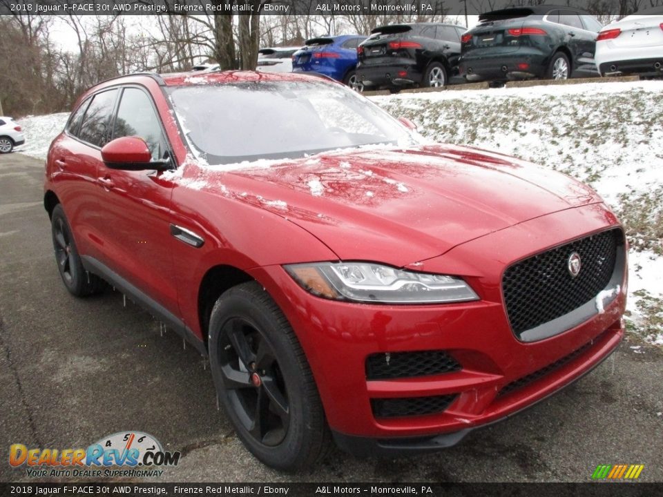 Front 3/4 View of 2018 Jaguar F-PACE 30t AWD Prestige Photo #10