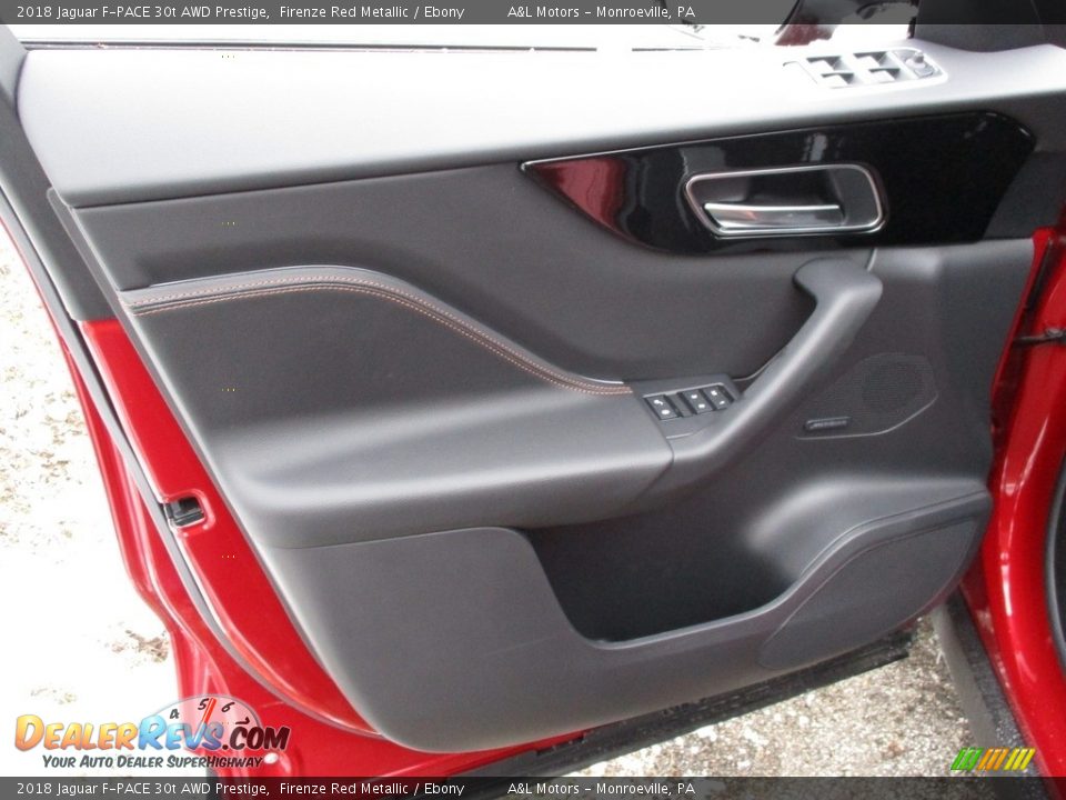 2018 Jaguar F-PACE 30t AWD Prestige Firenze Red Metallic / Ebony Photo #11