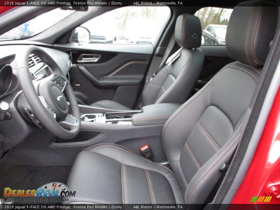 2018 Jaguar F-PACE 30t AWD Prestige Firenze Red Metallic / Ebony Photo #12
