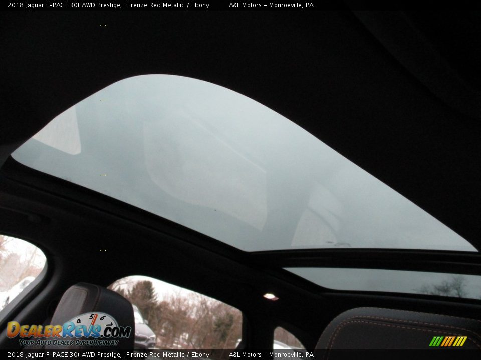 2018 Jaguar F-PACE 30t AWD Prestige Firenze Red Metallic / Ebony Photo #13