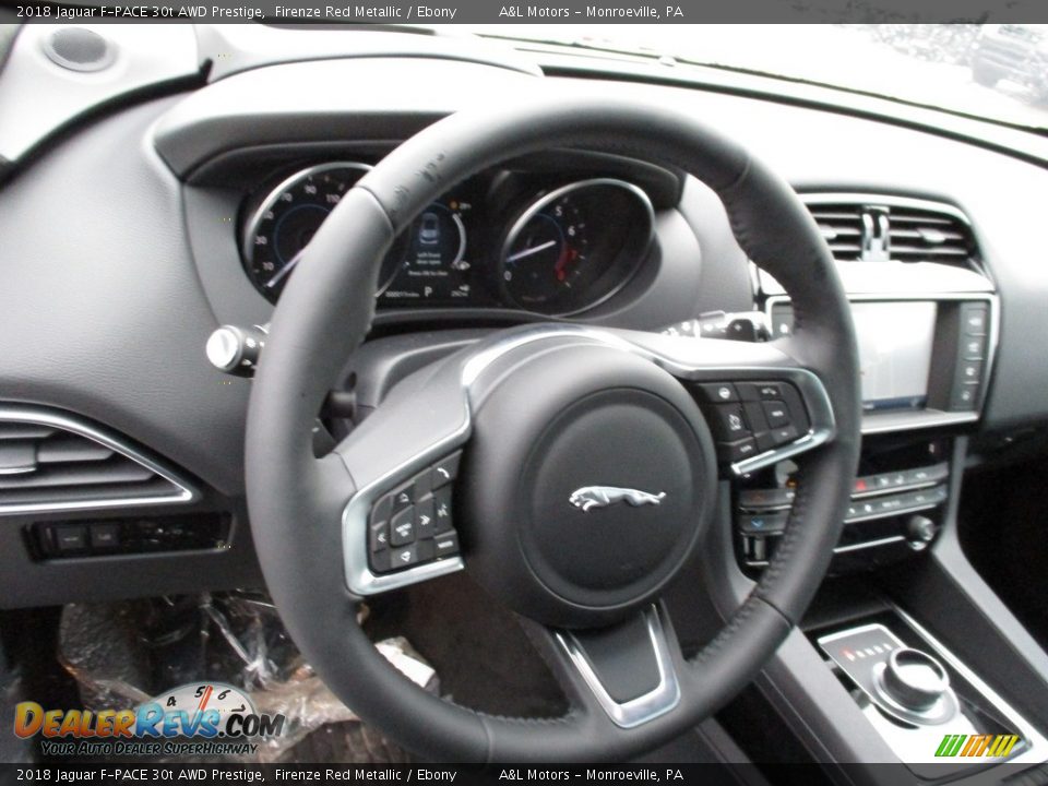 2018 Jaguar F-PACE 30t AWD Prestige Firenze Red Metallic / Ebony Photo #14
