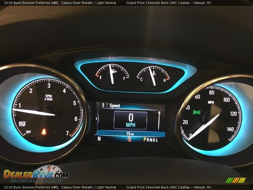 2018 Buick Envision Preferred AWD Galaxy Silver Metallic / Light Neutral Photo #12