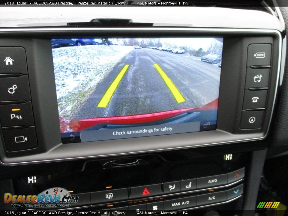 2018 Jaguar F-PACE 30t AWD Prestige Firenze Red Metallic / Ebony Photo #17